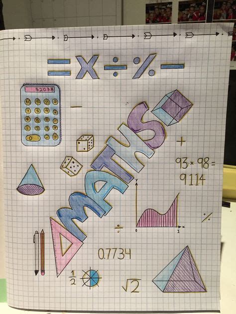 Maths Book Cover Ideas