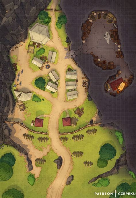 Image result for Small Town Square Map RPG
