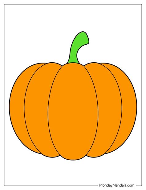 Pumpkin Template Free Printable Easy