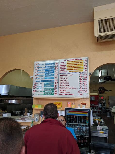 Menu at El Modelo Mexican Foods restaurant, Albuquerque