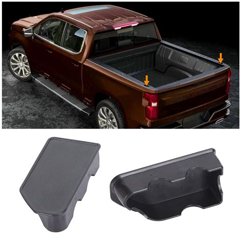Bed Rail Stake Pocket Covers for GMC Sierra 1500/Chevy Silverado 1500 2019-2022 & Silverado ...