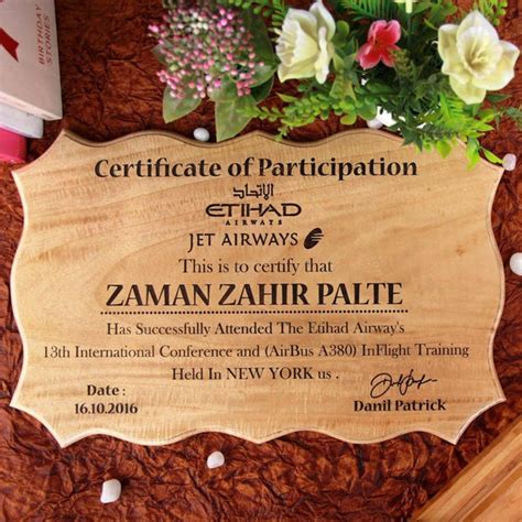 Certificate of Participation- Office Gifts - woodgeekstore