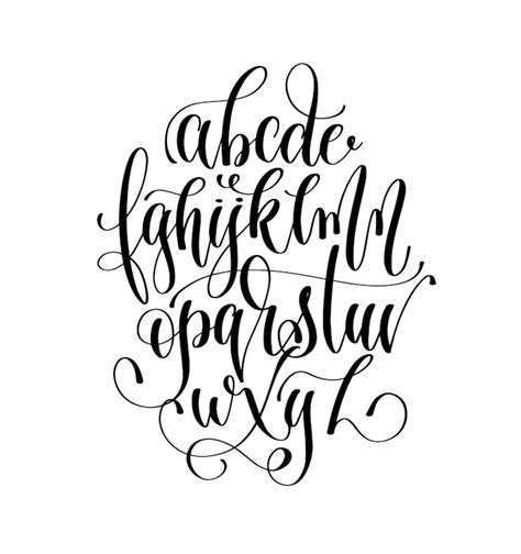 Calligraphy letters Vectors - Download Free High-Quality Vectors from ...