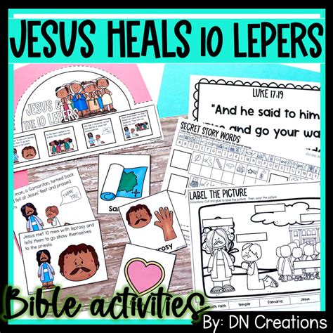 Jesus Heals the 10 Lepers Activity Bundle for Luke 17 Bible Lesson ...