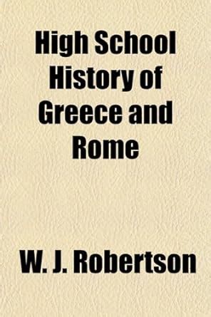 Buy High School History of Greece and Rome Book Online at Low Prices in ...