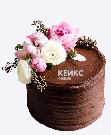 Купить «Шоколадный бенто торт с цветами» №118255 с доставкой в Москве ...