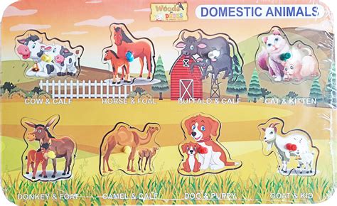 Farm Friends & First Puzzles: Engaging Toddlers with Domestic Animals ...
