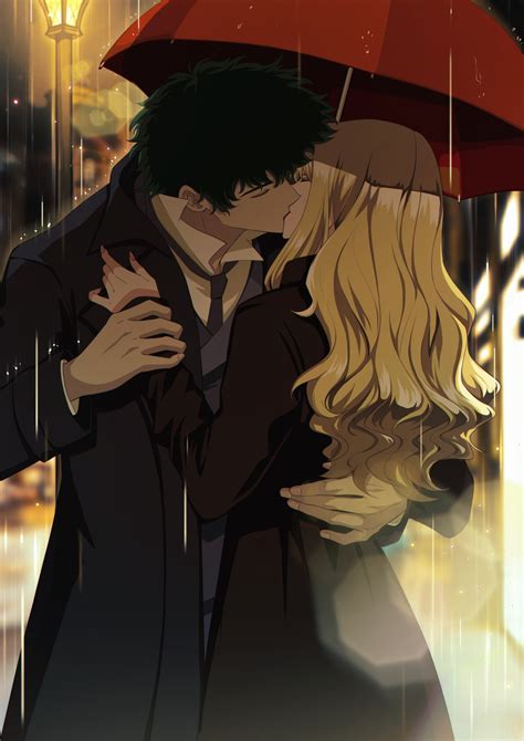 spike spiegel and julia (cowboy bebop) drawn by naozi | Danbooru