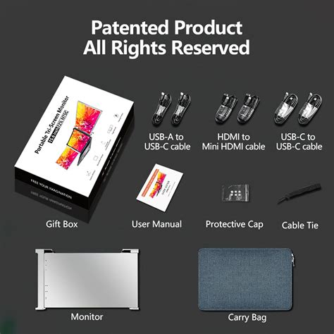 VILVA 15.6 Triple Portable Monitor for Laptop，FHD 1080P India | Ubuy