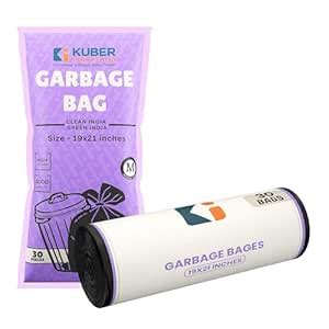 Kuber Industries (Small) Eco Friendly 7 LTR Dustbin Bags - (30 Pcs ...