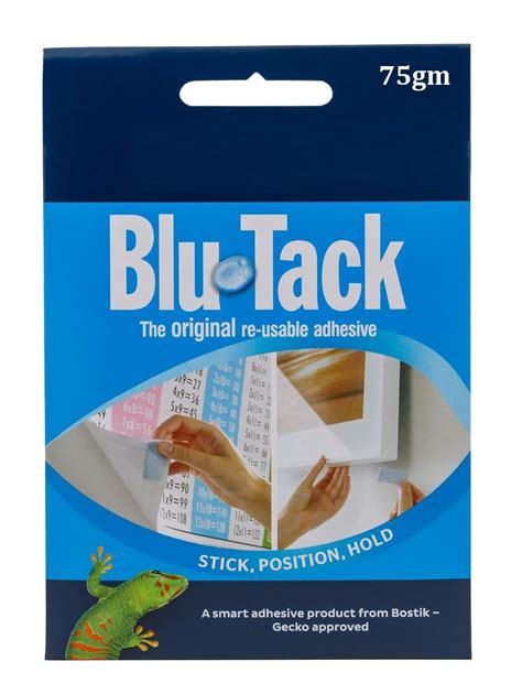 Lucky Blu Tack, Multipurpose Reusable Adhesive, Clean, Safe & Easy to ...