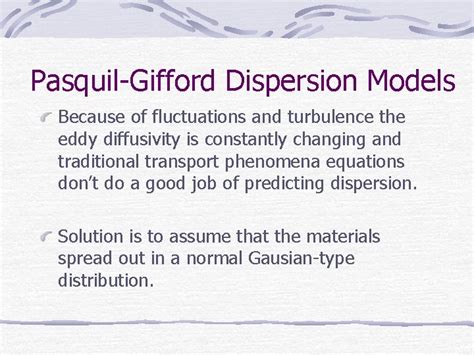 Image result for Dispersion Models