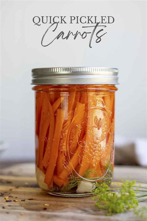 Easy Quick Pickled Carrots Recipe - A Blossoming Life