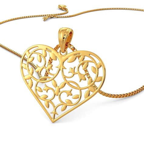 Joyalukkas 22k (916) Yellow Gold and Pendant for Girls : Amazon.in ...