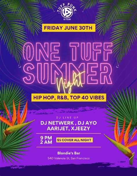 One Tuff Summer Night at Blondies Bar (SF)