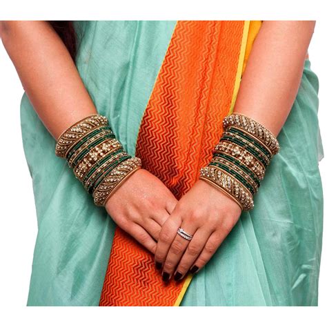 Set of 2 Traditional Colored Silk Thread Bangle Set – BANGLES BY LESHYA