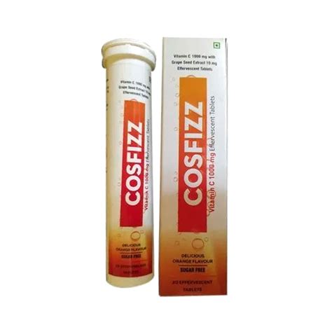 Cosderma Cosfizz Natural Vitamin-C Effervescent Tablet - Cureka