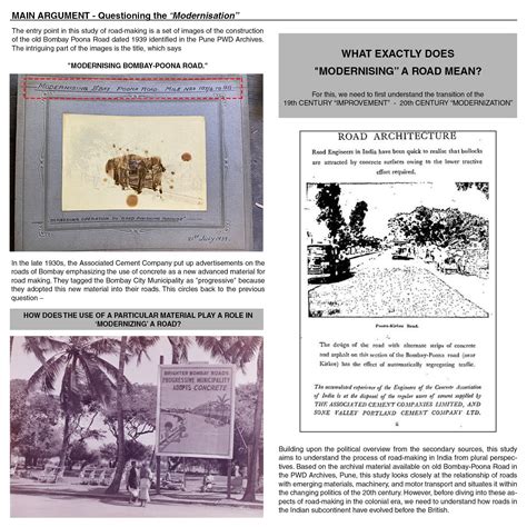 'Road' to Modernization: The Techno-material history | CEPT - Portfolio