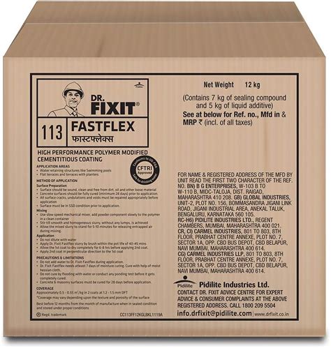 DR. FIXIT FASTFLEX, Cementitious Coating, New Construction: Terrace ...