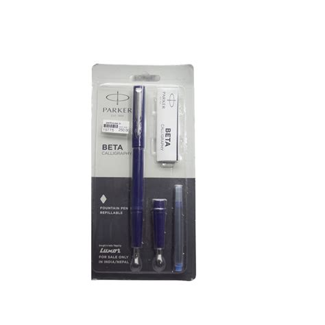 Parker Beta Caligraphy Pen Set - Blue Color SKU 19775