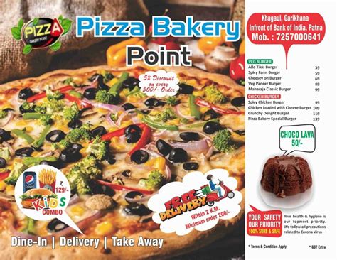 Menu at PIZZA BAKERY POINT PATNA, Patna