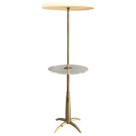 Jacques Adnet Floor Lamp with Table and Magazine Rack at 1stDibs ...
