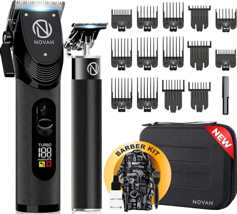 Novah Professional Hair Clippers for Men, Professional Barber Clipper ...