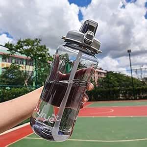 Keetoz 1.5 Liter Water Bottle with Straw, Sports Drinks Bottle Flip ...