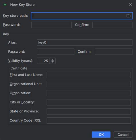 Android Studio Keystore Path 的图像结果