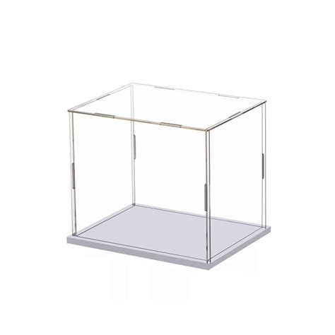 Clear Acrylic Display Case Assemble Cube Display Box Stand Pvc ...