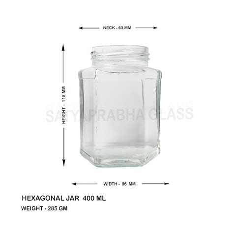 400 ml Hexagonal Jar Supplier,Distributor,Exporter