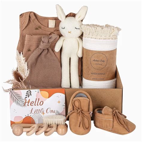 Amazon.com : meloom Baby Gift Set, Unisex Newborn Gifts Box, Boho ...