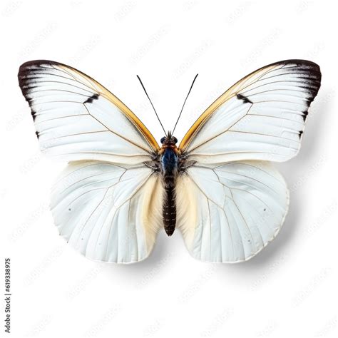 White butterfly isolated on transparent background Stock Illustration ...