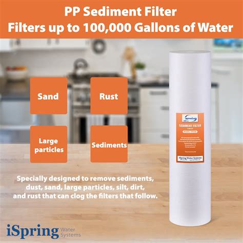 iSpring F3WGB32DS Carbon Block Whole House Replacement Filter (Pack of ...