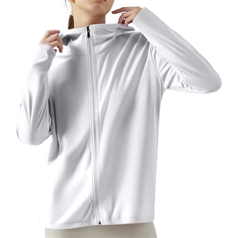Upf Clothing Women Sun Shirt Women's Ice Silk Protective Hooded ...