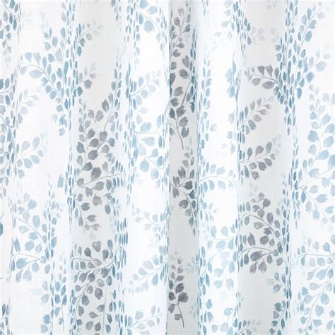 Buy Corsica Erene Set of 2 Floral Print Sheer Window Curtains - 5.2ft ...