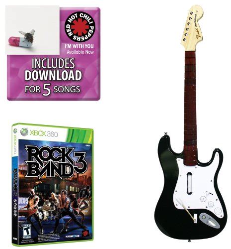 Mad Catz Rock Band 3 Guitar Bundle - Red Hot Chili Peppers Bonus Tracks ...