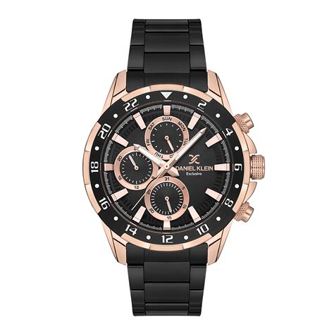 Daniel Klein Exclusive Black Dial Elite Collection Mens's Watch