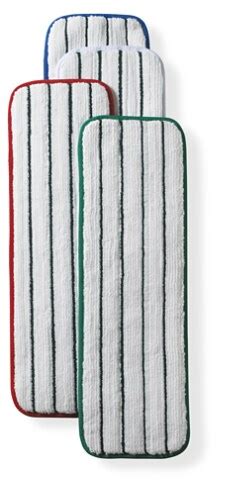 3M™ Easy Scrub Microfiber Flat Mop, Green, 18 in, 10/Bag, 4 Bags/Case ...