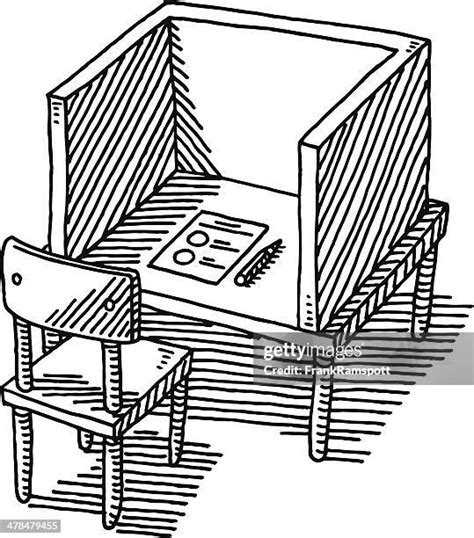 Voting Booth Line Drawing 的图像结果