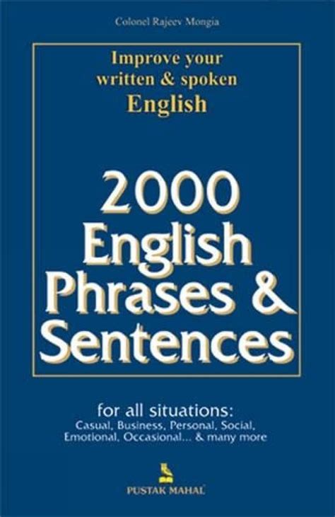 2000 ENGLISH PHRASES & SENTENCES : Colonel Rajeev Mongia: Amazon.in: Books