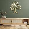 vedas Wrought Iron Amara Gold Tree Wall Decor ative Sculpture Home Room ...