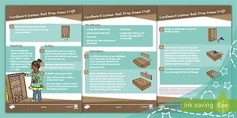 Cardboard Games: Ball Drop Game Craft
