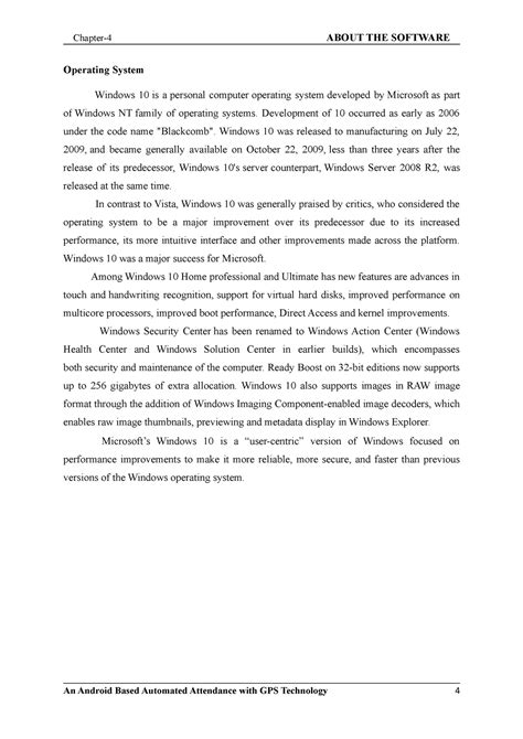 4 - Computer science - Operating System Windows 10 is a personal ...