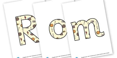 Roman Information Books Lettering (teacher made) - Twinkl