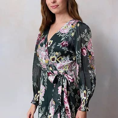 Women's LC Lauren Conrad Floral Long Wrap Maxi Dress