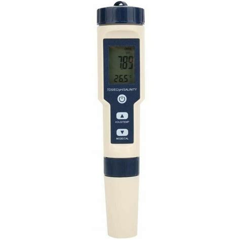 Pool Salt Tester & Ph Meter, Digital Salinity Meter And Ph Tester For ...