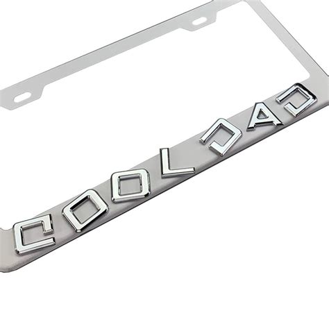 FAI Frame Ai 3D Text Personalized Metal Chrome Emblem Decals Polish Chrome T304 Stainless Steel ...