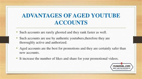 PPT - aged youtube accounts PowerPoint Presentation, free download - ID ...