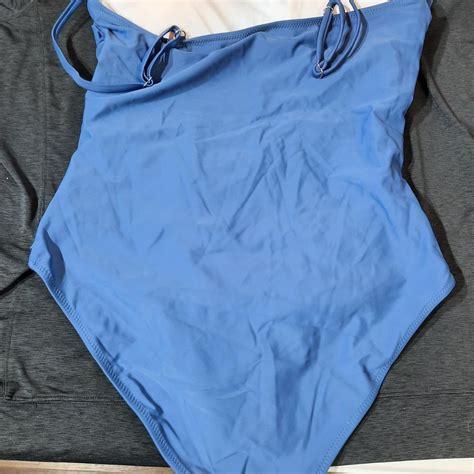 The Blooming Jelly One-Piece Light Blue Bathing Suit... | Depop